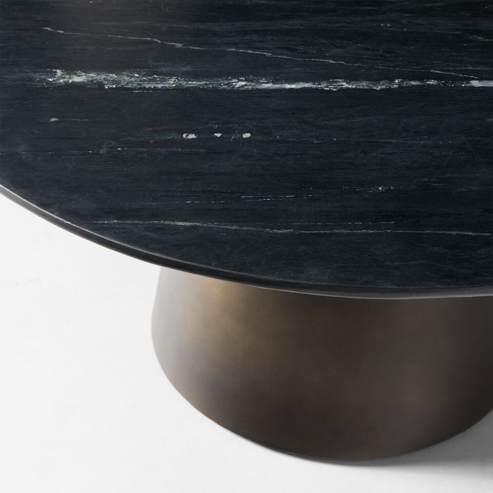 Olina Coffee Table 91cm - Modern Marble Elegance | West Elm UK